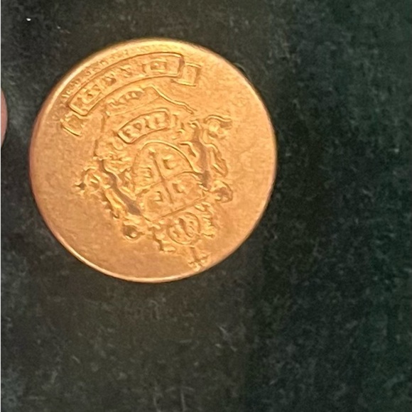 Vintage 90s Tabi International Velvet Blazer Green Gold Buttons size large - Picture 4 of 13